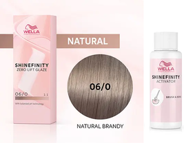 Wella Shinefinity Zero Lift Glaze 06/0 Dark Blonde Natural (Natural Brandy)  image 2