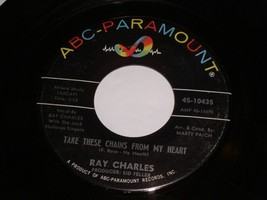 Ray Charles No Letter Today Take These Chains 45 Rpm Record ABC Paramount VG - £9.56 GBP