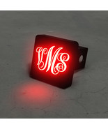 Custom Fancy Monogram LED Hitch Cover - Brake Light - $69.95