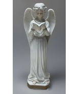 Cracker Barrel Angel Holding Book White Glitter Sparkling 12” READ &amp; SEE... - $24.49