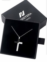 Premium Stainless Steel Cross Necklace for Men and Woman with Gift Box - £14.78 GBP