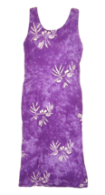 Vintage Hawaiian Dress Island Stuff Purple tie dye aloha floral Small - £15.79 GBP