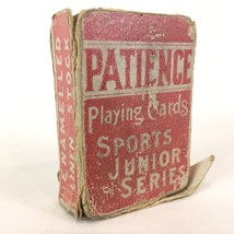 Patience Consolidated Litho Montreal Mini Playing Cards Lacrosse Sports Red - £38.17 GBP