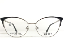 Guess Eyeglasses Frames GU2704 005 Black Silver Cat Eye Full Rim 52-16-140 - £44.68 GBP