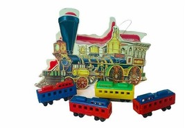 Shackman Train Set 4 Piece vtg 1983 toy case locomotive railroad figures... - £19.32 GBP