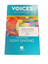Voices in Concert Grades 7 8 Tenor Bass Sight Singing Homeschool Arts Mu... - £21.58 GBP