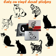 Cute Cats Vinyl Decal Sticker Car Window Wall Laptop iPad Pets Animals K... - £3.31 GBP+