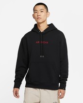 Nike Air Jordan French Terry Hoodie Heavyweight Embroidered Black DO6094 XL - £61.03 GBP