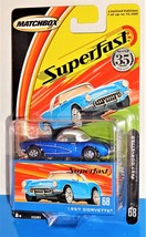 Matchbox 2004 SuperFast Series #68 1957 Corvette Mtflk Dark Blue 1/15,000 - £9.68 GBP