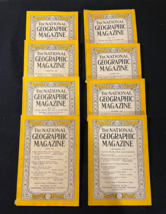 1958 Nat&#39;l Geographic Magazines Lot 8 Jan Feb May Jun Jul Aug Oct Nov, No Maps - £14.38 GBP