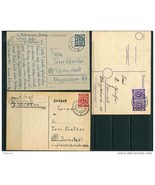 Germany 1946 3 Poatal Card Numerical - $12.87