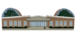 The Cat&#39;s Meow East Hight Street Elementary School Wooden Replica Signed - $12.34