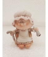 Grandma in rocker ceramic figurine by Bumpkins - $9.00