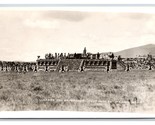 RPPC Ceremony Arrival of the Emperor Teotihuacan Mexico UNP Postcard H21 - £3.06 GBP