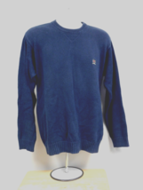 Men&#39;s Tommy Hilfiger Crest Sweater Crew Neck Navy Blue Size Large Vintage - £27.45 GBP