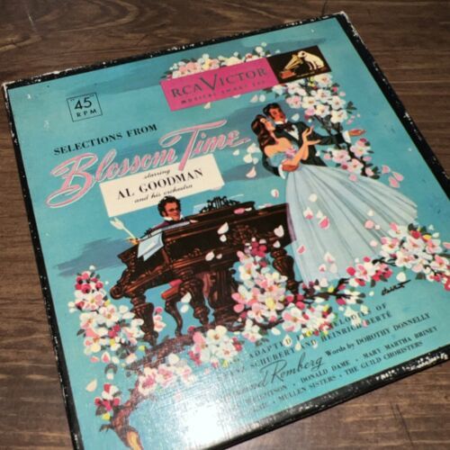 Al Goodman Blossom Time WK5 Vinyl 45RPM RCA VICTOR BOX SET 3/5 RECORDS  - $3.92