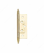 10 Pack Set Richelieu 3-1/2&quot; Non-Mortise Metal Hinge Minaret Finial Bras... - $56.00