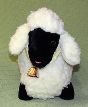Vintage Atlanta Gerber Lamb Wooly Plush Novelty Bell Sherpa Sheep Stuffed Animal - $22.50