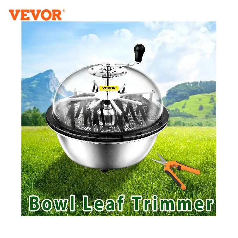 VEVOR Hydroponic Leaf Bowl Leaf Trimmer 16 19 24 Inch Twisted Spin Cut Garden - £136.67 GBP+