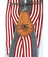 CLC Custom Leather Craft Top Grain Cowhide American Flag Suspenders - $470.27 MXN
