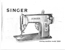 Singer 285K manual sewing machine instruction - $12.99