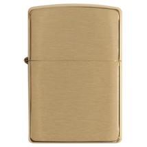 Zippo Windproof Lighter Brushed Brass Finish Classic Case - $46.15