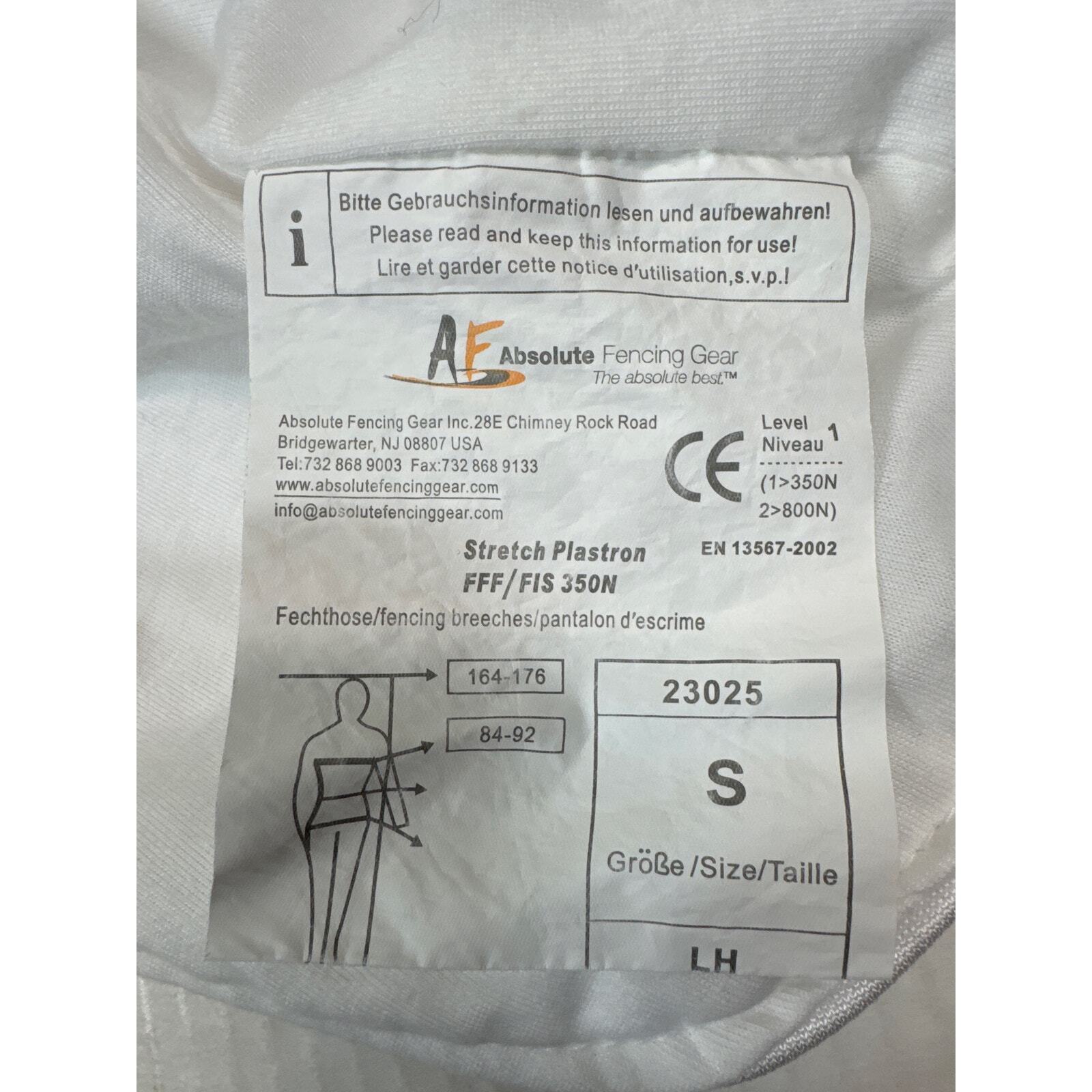 Absolute Fencing AF Left Hand LH 23025 Stretch 350N Underarm Protector Small Item image 4