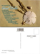 Legend of the Sand Dollar Poem Starfish V.L. Little Mike Marsala VTG Postcard - £7.51 GBP