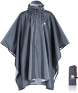 Anyoo Waterproof Rain Poncho Lightweight Reusable Hiking Hooded Coat Jac... - €17,96 EUR