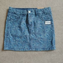 Route 66 Reversible Denim Skirt Girls Size 12 Blue Floral Adjustable Wai... - £11.83 GBP