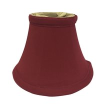 Royal Designs, Inc. True Bell Clip On Chandelier Lamp Shade, 3 x 6 x 4.5, Burgun - £12.21 GBP