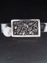 Chinese Repousse and cut Silver trinket or Cricket box with Flowers - £257.14 GBP