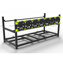 8-GPU Stackable Aluminum Mining Case Rig Veddha V3C - $1,138.90 MXN