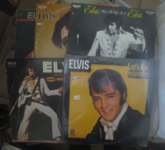 lot of 5 Vintage Elvis Presley Vinyl Lps Live MSG Almost in Love Walk Alone - £22.41 GBP