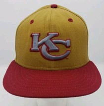 Kansas City Chiefs Hat NFL Gold Cap New Era Hat Adult Size 6 3/4 Baseball Cap - £13.25 GBP