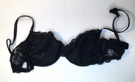 Banana Republic Black Lace Bra 36C with Underwire Sheer Lining in Cups - £8.82 GBP