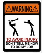 To Avoid Injury Metal Novelty Parking Sign - $21.95