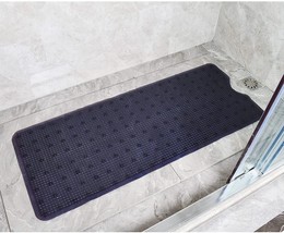 Non Slip Bathtub Shower Mat with Drain Holes Suction Cups Machine Washable... - £13.44 GBP - £17.18 GBP