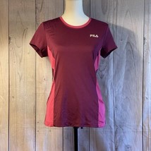 Fila Sport Performace Top, Medium, Purple, Short Sleeve, Polyester - $19.99