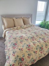 Vintage Ralph Lauren PARSONAGE Yellow Floral Full/Queen Duvet Cover - £151.45 GBP