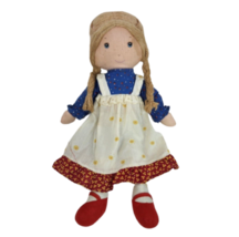 HOLLY HOBBIE BICENTENNIAL RAG DOLL GIRL 12" VINTAGE STUFFED ANIMAL PLUSH... - $19.00