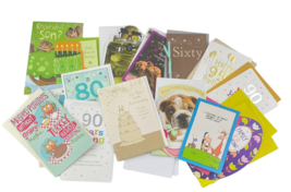 American Greeting Card Lot of 17 Birthday Easter Thanksgiving Retail $85+ - €15,44 EUR
