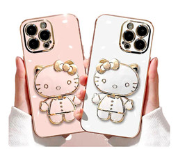 iPhone Cover Case Hello Kitty with Bracket Stand Holder for iPhone 13 14 15 PRO - $10.50