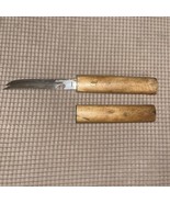 Vintage Japan Stainless Steel & Wood Floating Fish Knife Fillet Knife Scaler - $24.74