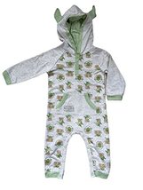 Disney Star Wars The Mandalorian Baby Long Coverall with Hood &amp; Ears For Boys (1 - £10.41 GBP