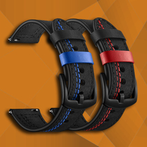 22mm Premium Racing Genuine Leather *US SHIPPING* Watch Strap/Bracelet - £13.22 GBP