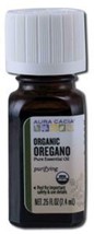 NEW Aura Cacia Essential Oil Oregano Organic 0.25 Fl Oz - £8.67 GBP