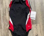NWT Dolfin Women&#39;s Swim Bathing Suit Black Red White Swimsuit One Piece - $17.09