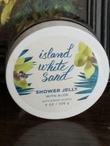 NEW BATH &amp; BODY WORKS ISLAND WHITE SAND SHOWER JELLY TUB GEL WASH 8OZ LA... - $23.75