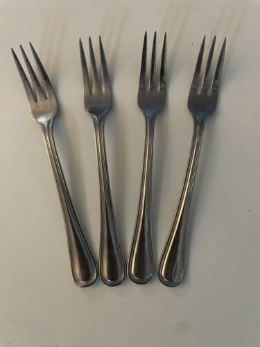 Primary image for International Silver Edgebrook Stainless Steel Lot of 4 Cocktail Forks